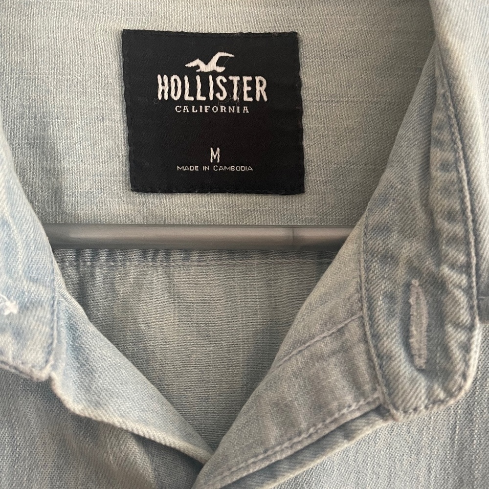 Denim Hollister shirt